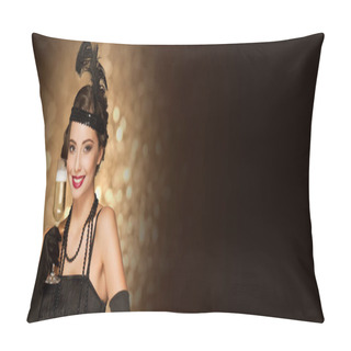 Personality  20s Style Festive  Beauty. Pillow Covers