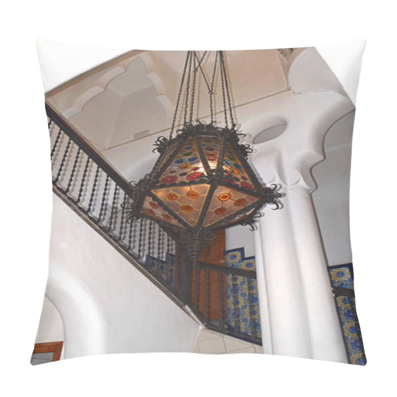 Personality  Torre Bellesguard, Architect Antonio Gaudi In Barcelona Pillow Covers