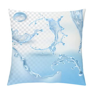 Personality  Water Splashes Elements Pillow Covers