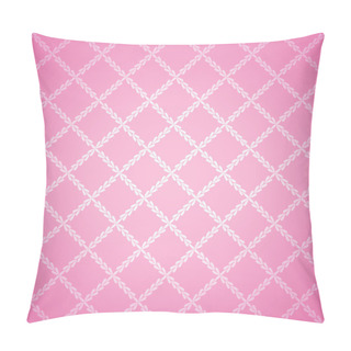 Personality  Pink Cloth Texture Background. Vector Illustration Pillow Covers