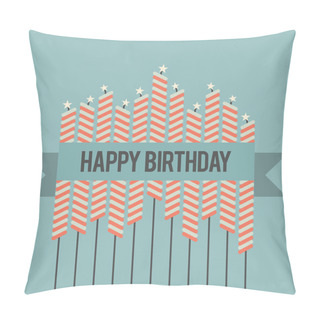 Personality  Retro Birthday Wish Pillow Covers