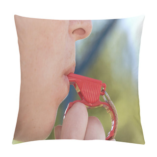 Personality  Whistle In Lips Pillow Covers