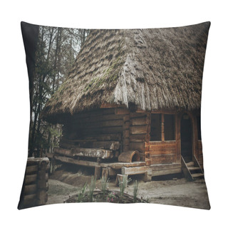 Personality  Rustic Wooden House Pillow Covers