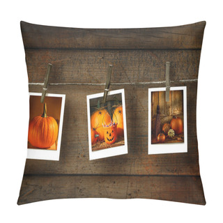 Personality  Halloween Photos On Distressed Wood Pillow Covers