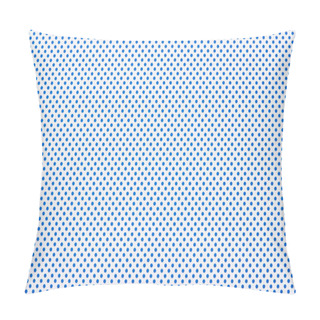 Personality  Blue Polka Dot Pattern On White Background Pillow Covers