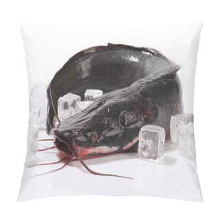 Personality  Fish Clarius, Fresh Catfish On Ice Pillow Covers