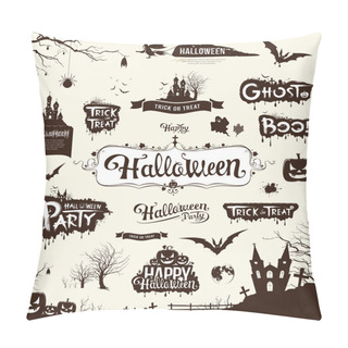 Personality  Happy Halloween Day Silhouette Collections Design Pillow Covers