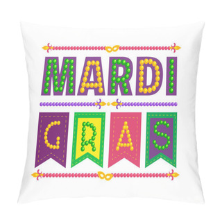 Personality  Mardi Gras Celebration Headline Pillow Covers