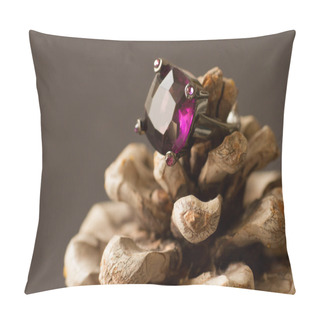 Personality  Purple Ring In Bump Pillow Covers