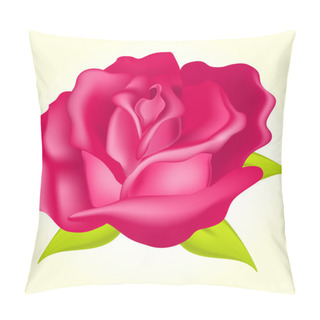 Personality  Beautiful Rose  Vector Illustration  Pillow Covers