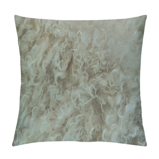 Personality  Close-up Of Fur On A Angora Goat Pillow Covers