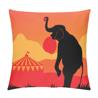 Personality  Circus Elephant Pillow Covers