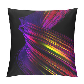 Personality  Abstract 3D Rendering Of A Modern Shape Pillow Covers