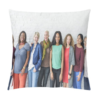 Personality  Diversity Smiling Women Pillow Covers