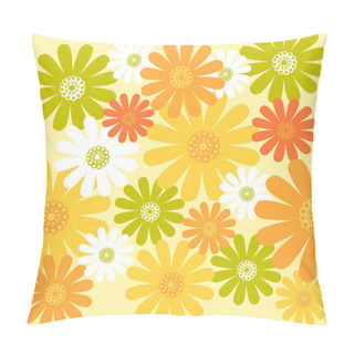 Personality  Yellow Daisy Flower Pattern Pillow Covers