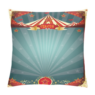 Personality  Cream Retro Circus Background Pillow Covers