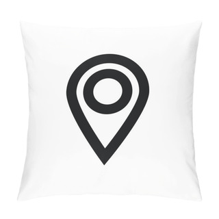 Personality  Map Pin Vector Icon Pillow Covers