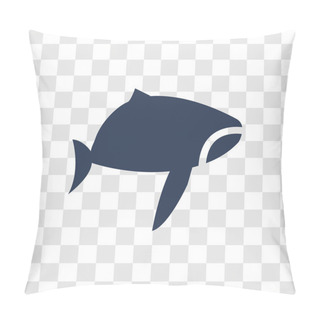 Personality  Whale Icon. Trendy Whale Logo Concept On Transparent Background From Animals  Collection Pillow Covers