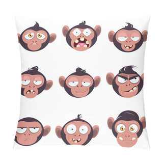 Personality  Set Of Smiles Monkeys Pillow Covers