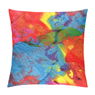Personality  Abstract Acrylic Painted Background Pillow Covers