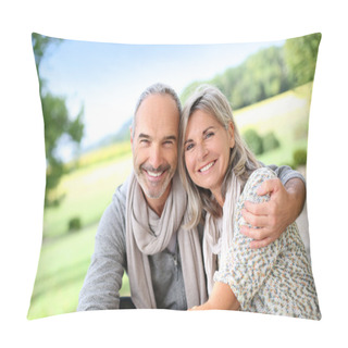 Personality  Loving Senior Couple Pillow Covers