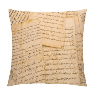 Personality  Old Vintage Manuscripts Pillow Covers