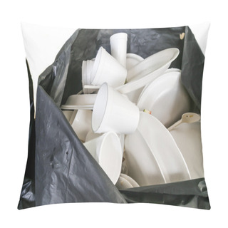 Personality  Environmental Unfriendly Disposed Styrofoam Plates And Cups In G Pillow Covers