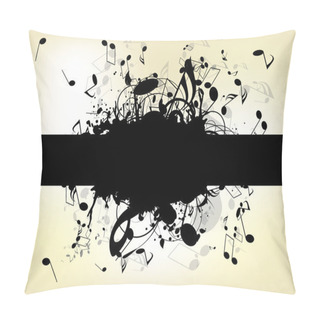 Personality  Abstract Background With Notes Pillow Covers