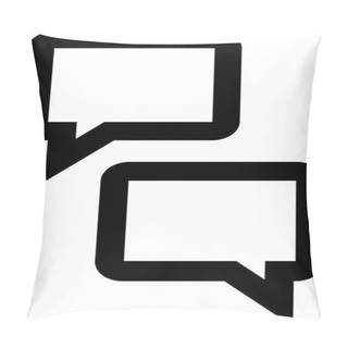 Personality  Chat. Web Icon Simple Illustration Pillow Covers