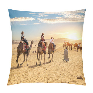 Personality  Camels And Tourists Pillow Covers