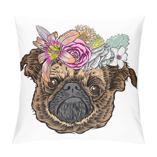 Personality  Small Cute Pug Puppy  Pillow Covers