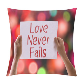 Personality  Love Never Fails Card Pillow Covers