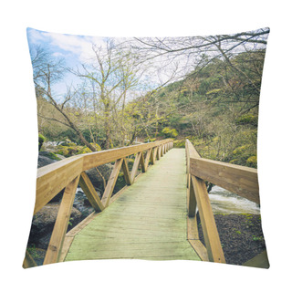 Personality  Trilho Dos Gaios. Walkways Along The Cavalos River In Tabua, Coimbra, Center Of Portugal Pillow Covers