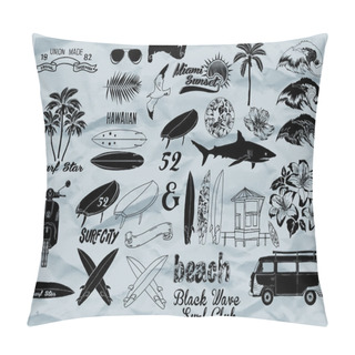 Personality  Set Of Summer Labels Pillow Covers