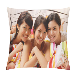 Personality  Young Women On Bed  Pillow Covers