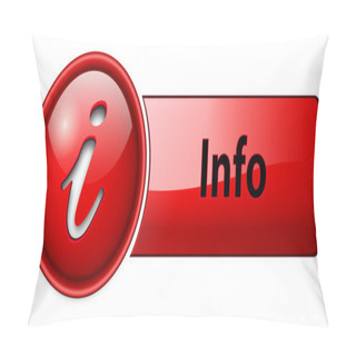 Personality  Info Icon, Button Pillow Covers