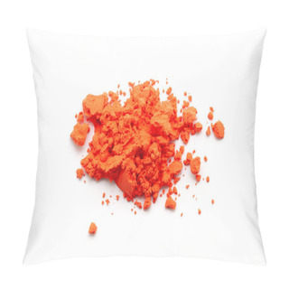 Personality  Hindu Pooja Item, Auspicious Orange-colored Sindoor (vermilion) On A White Background. Pillow Covers
