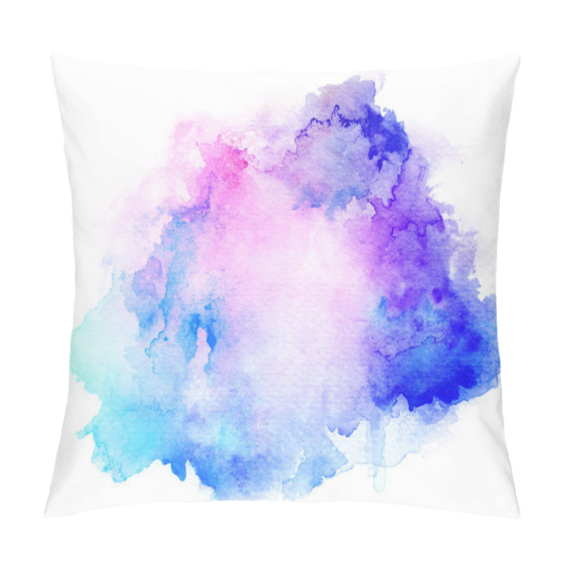 Personality  ink blue watercolor background pillow covers