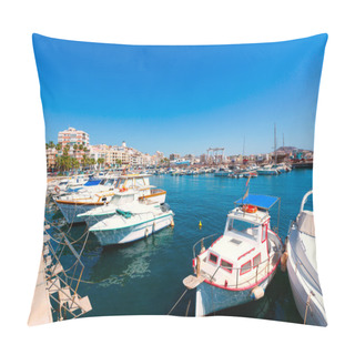 Personality  Aguilas Port Marina Village Murcia In Spain Pillow Covers