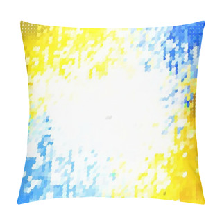 Personality  Light Blue, Yellow Vector Backdrop With Dots. Beautiful Colored Illustration With Blurred Circles In Nature Style. New Template For Your Brand Book. Pillow Covers
