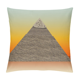 Personality  Great Pyramid Of Illustrations Pillow Covers