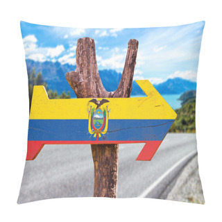 Personality  Ecuador Flag Wooden Sign Pillow Covers