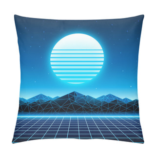 Personality  Digital Landscape In A Cyber World. Pillow Covers