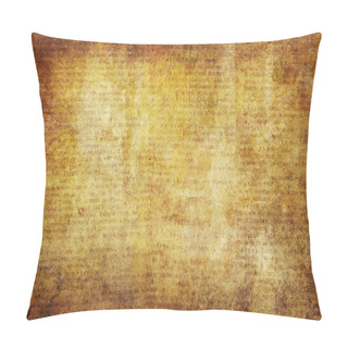Personality  Background Yellow Painted Page With Text Pillow Covers