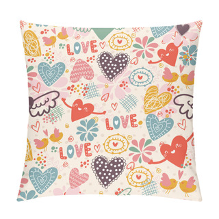 Personality  Romantic Hearts Love Pattern Pillow Covers