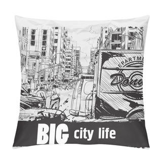 Personality  Mega City Street Pillow Covers