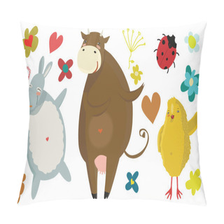 Personality  Farm Animals Pillow Covers