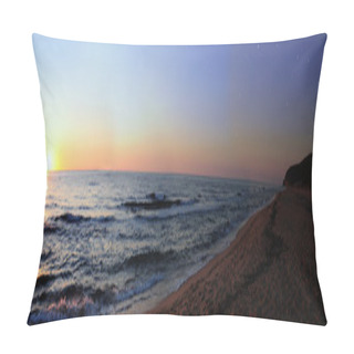 Personality  Day/night Beach Panorama Pillow Covers