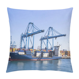 Personality  Cargo Terminal In The Port Of Las Palmas De Gran Canaria, Spain Pillow Covers