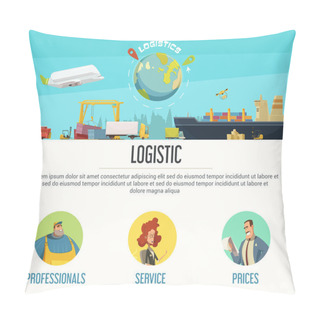 Personality  Logistics Page Design Pillow Covers